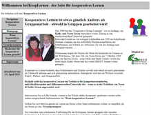 Tablet Screenshot of kooperativeslernen.net